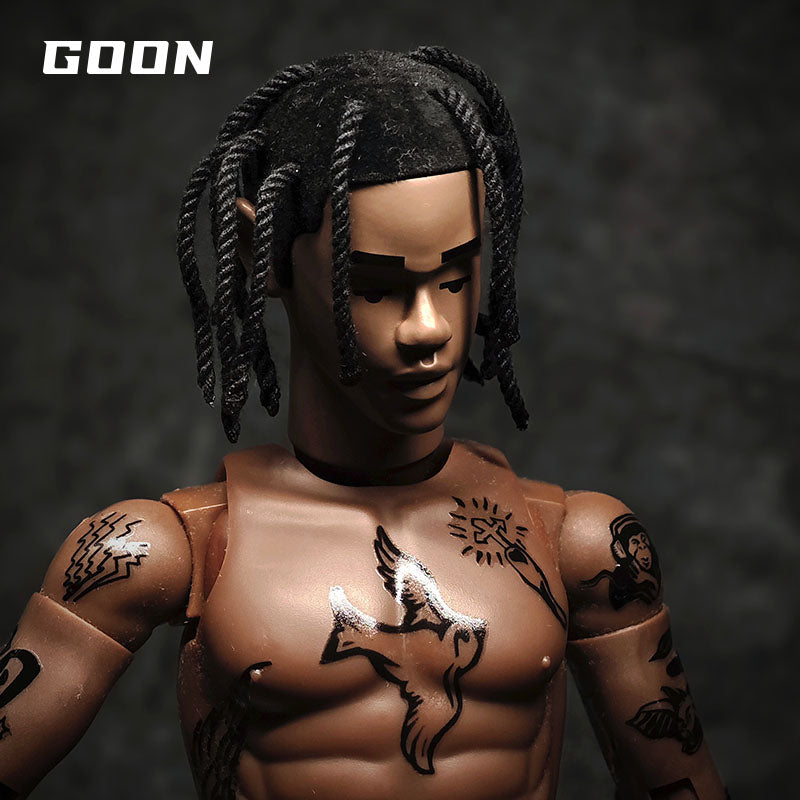 Remake 1/6 Scale Travis Scott Action Figure - Collectible Gift Set