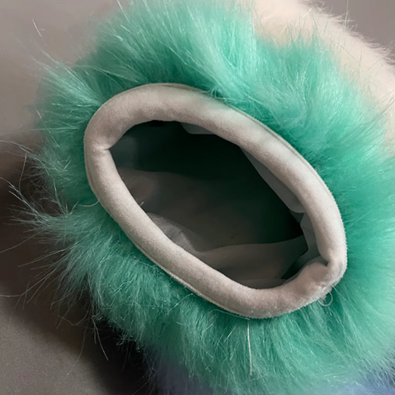 Furry Beast Claw Colored Beast Costume Claw Gloves Gloves Plush Fursuit Cosplay