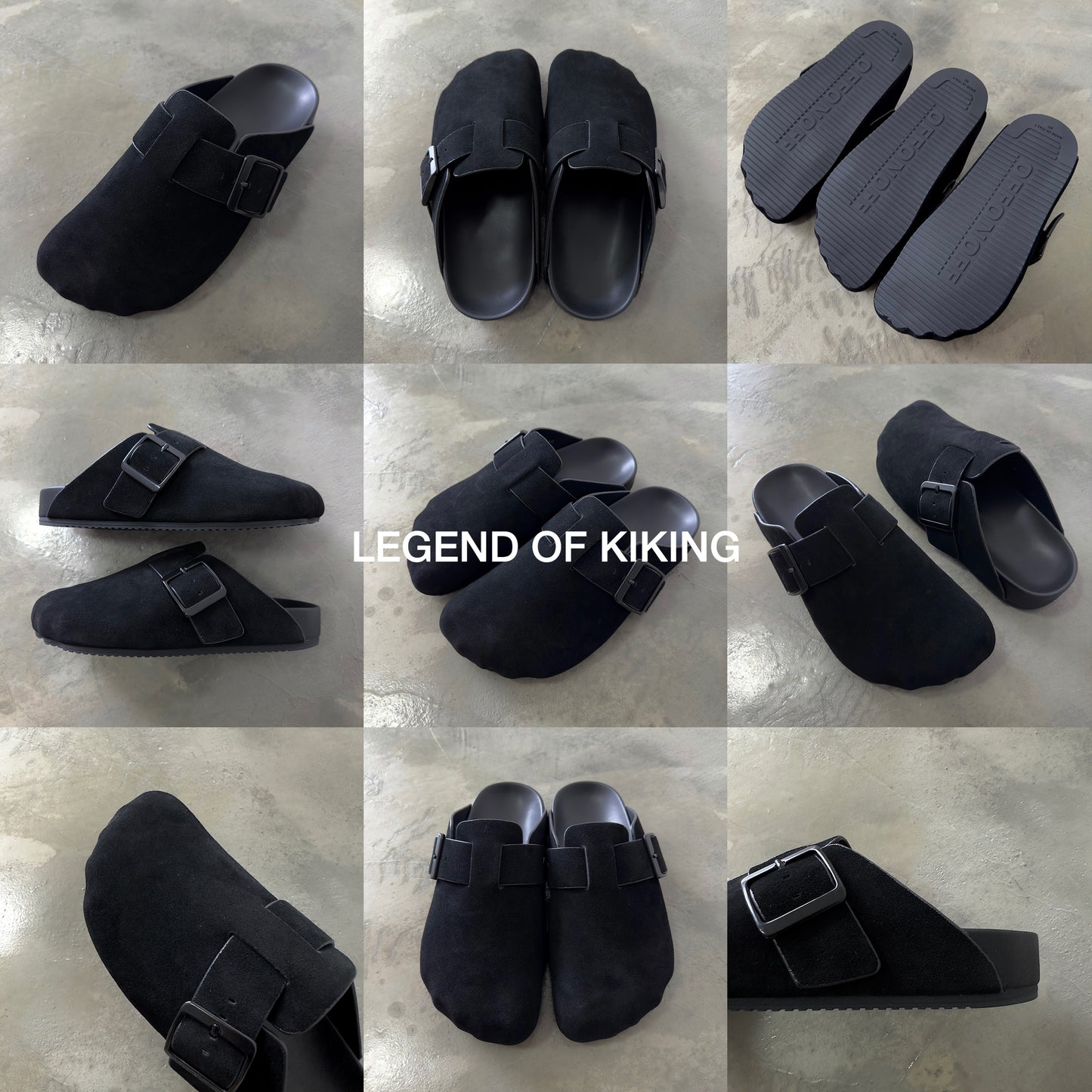 Self-made Five-Toe Birkenstock Closed-Toe Slip-On Mules Leather Flat Lazy Shoes