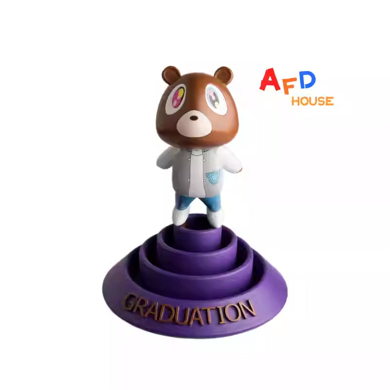 Kanye Dropout Bear Graduation Edition – Trendy Collectible Art Toy Gift Decor