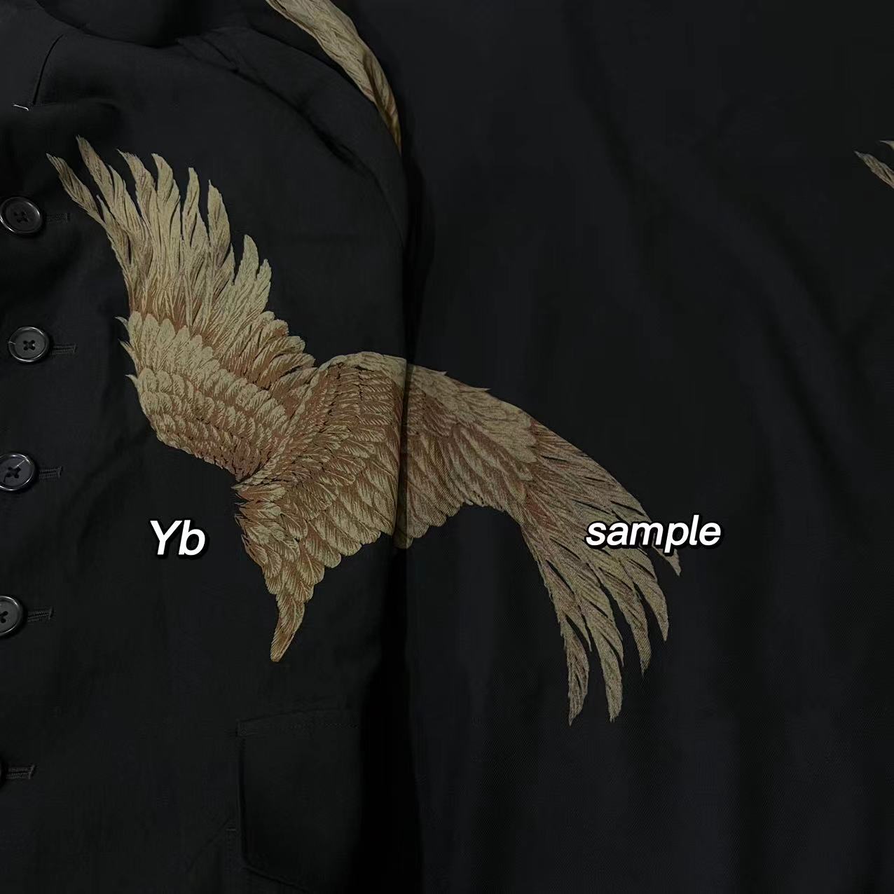 Self-made Yohji Yamamoto "Fading Soldier" Discharge Print Single-Breasted Jacket