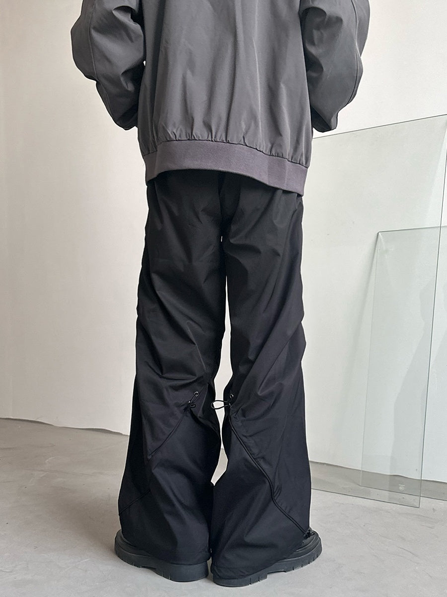 22LAB Retro Straight-leg Cargo Pants Drawstring Paratrooper Wide-leg Trousers