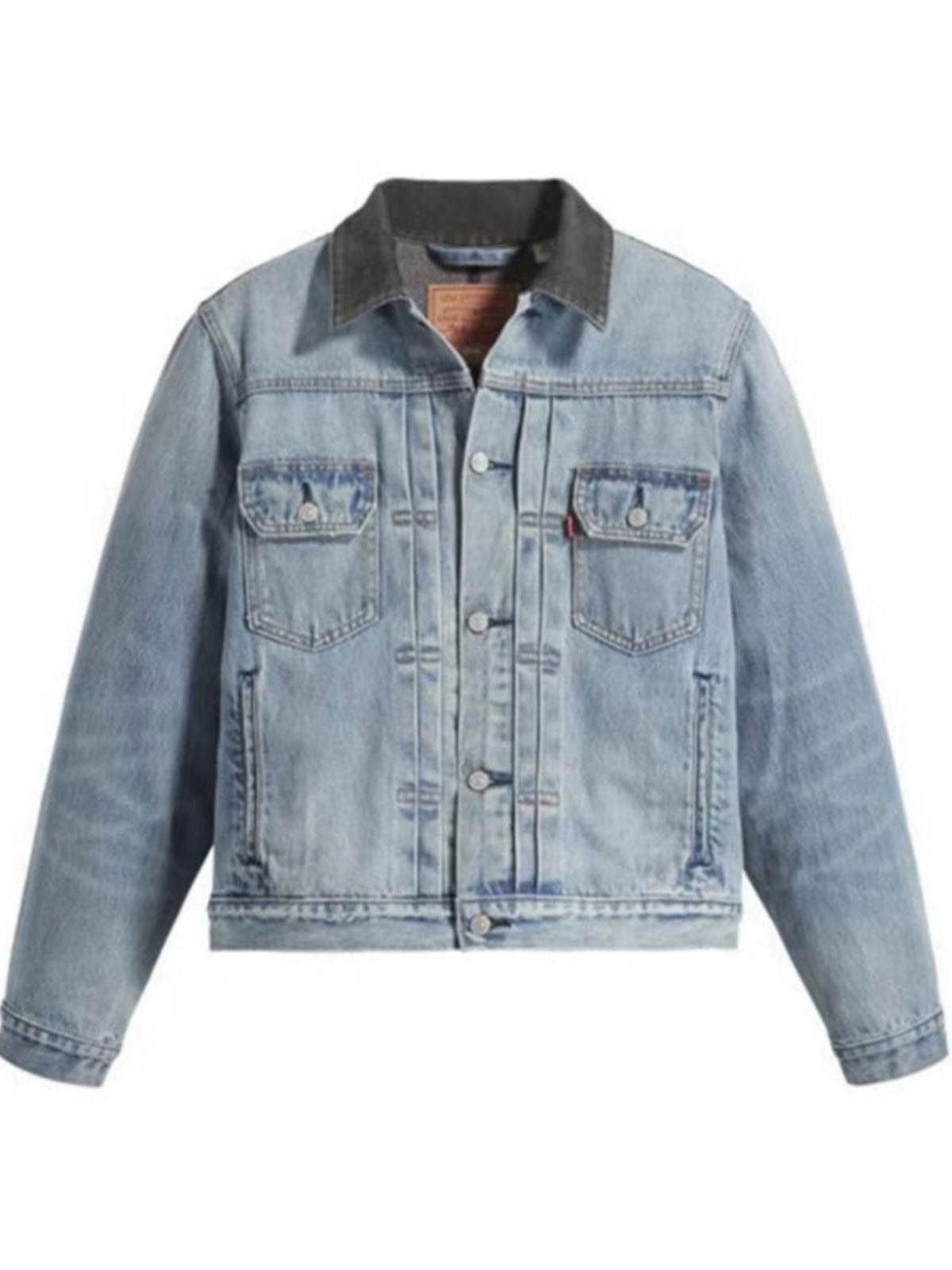 Self-made Stussy Embossed 8 ball Ｘ Levis Jacket Washed Denim Outerwear