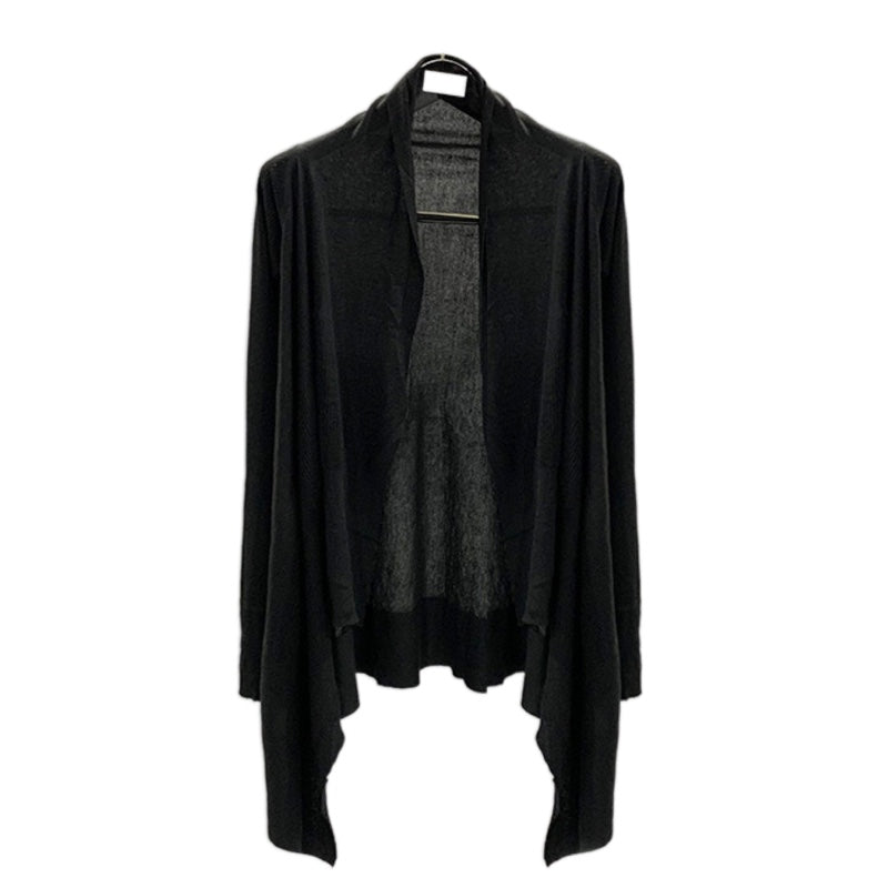 Donclickin 23FW Gothic Rick Owen Patchwork Drape Knit Open-Front Cardigan Jacket