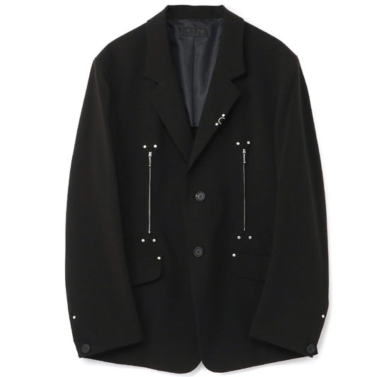 Self-made Yohji Yamamoto Dark Punk Studded Blazer Jackets - Functional Suit