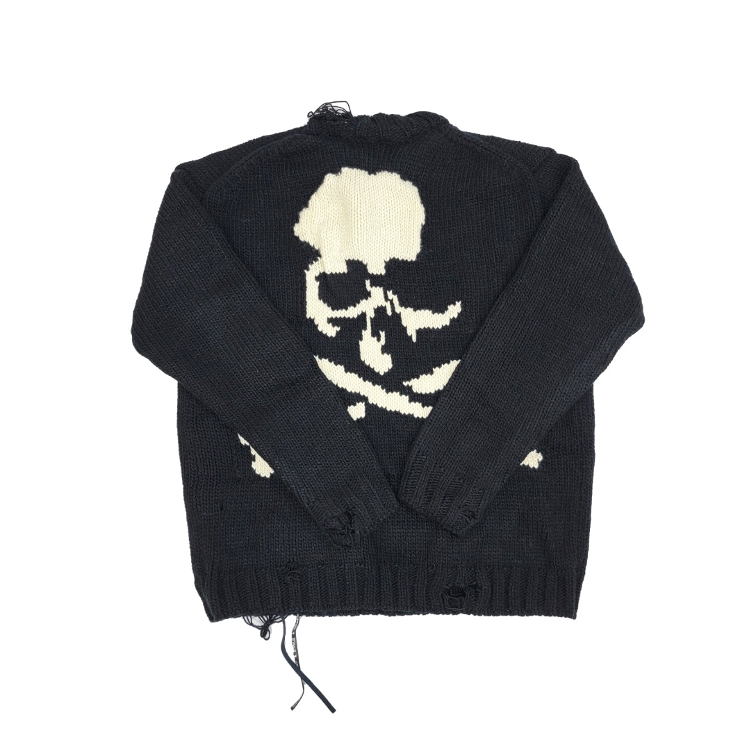 MMJ Online Japan mastermind Skull Embroidery Crewneck Knit Pullover Sweater