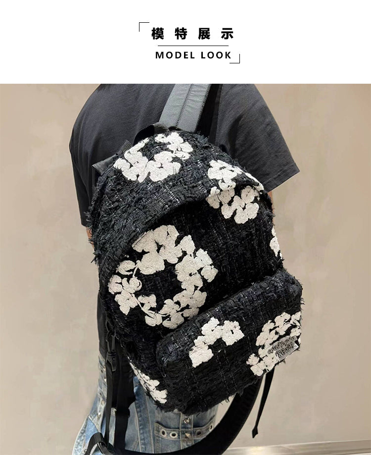 READYMADE x Denim Tears Collaboration Chanel-Style Backpack Intricate Embroidery