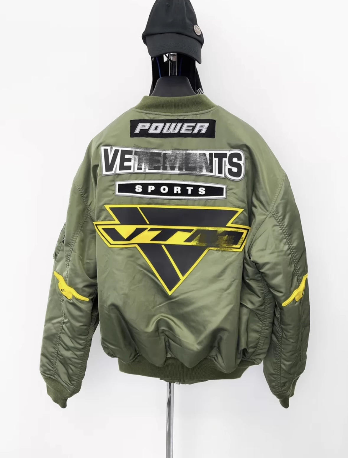 Self-made VTM 18AW Alpha Racing Patch Bomber Jacket – Military Green Heavyweight