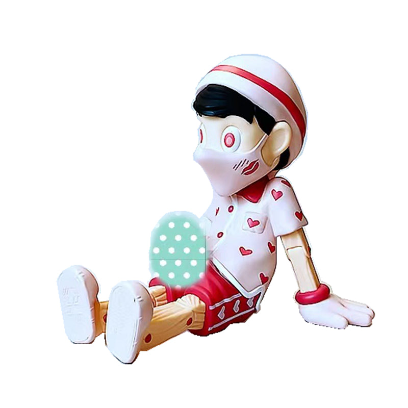 Woke Pinocchio Trendy Figurine – Playful Prank Toy, Fun Collectible Valentine's