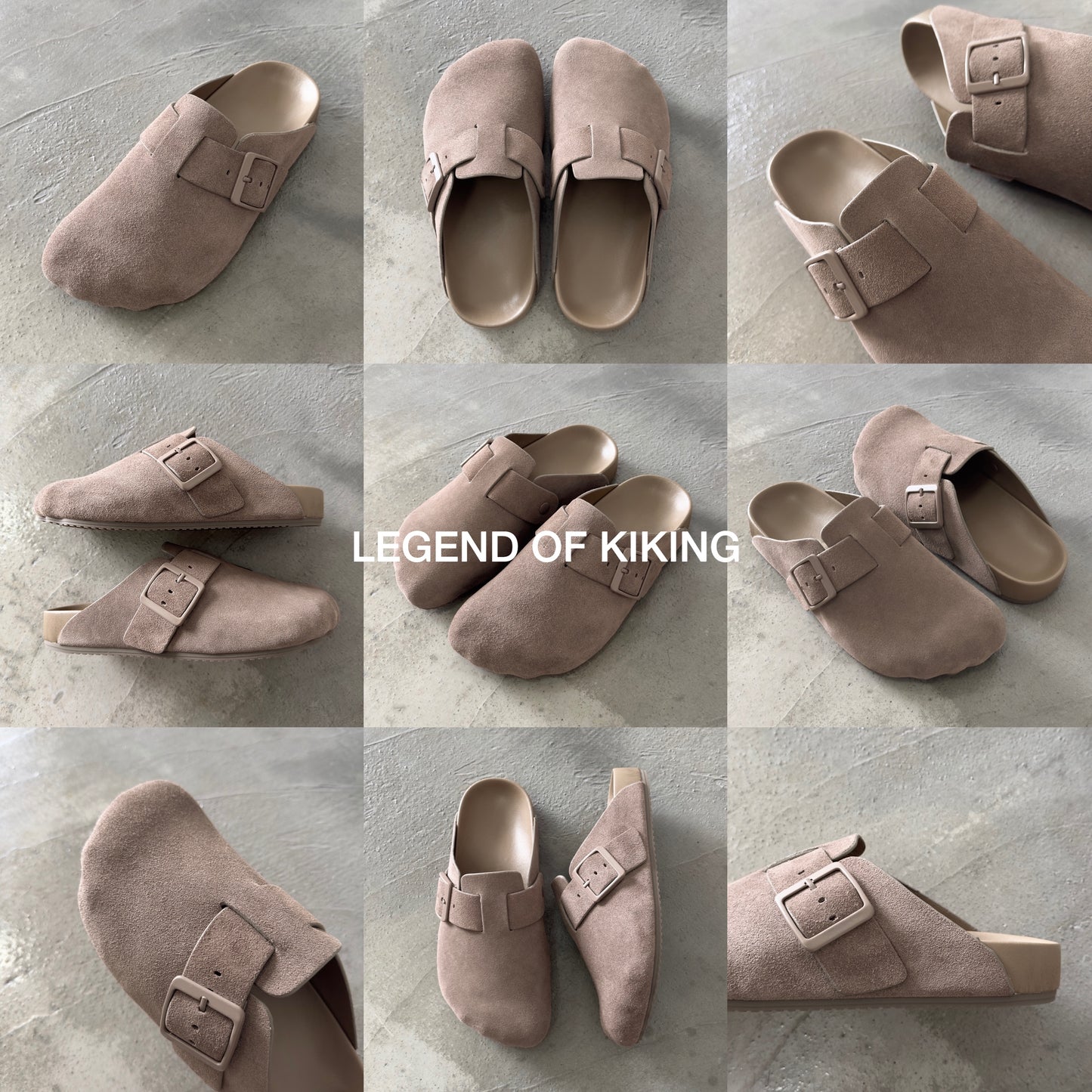 Self-made Five-Toe Birkenstock Closed-Toe Slip-On Mules Leather Flat Lazy Shoes