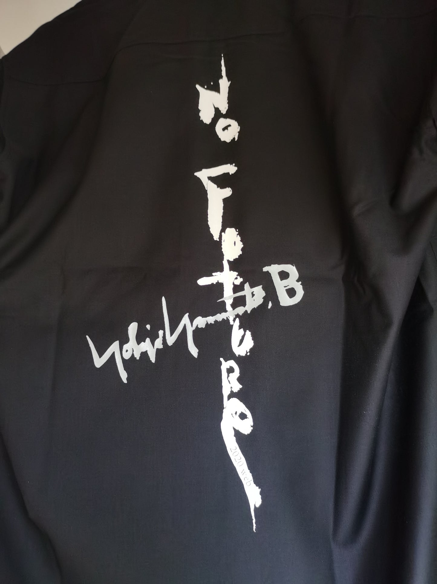 Self-made Yohji Yamamoto Dark 'NO FUTURE' Print Edition Shirt Unisex Couple's