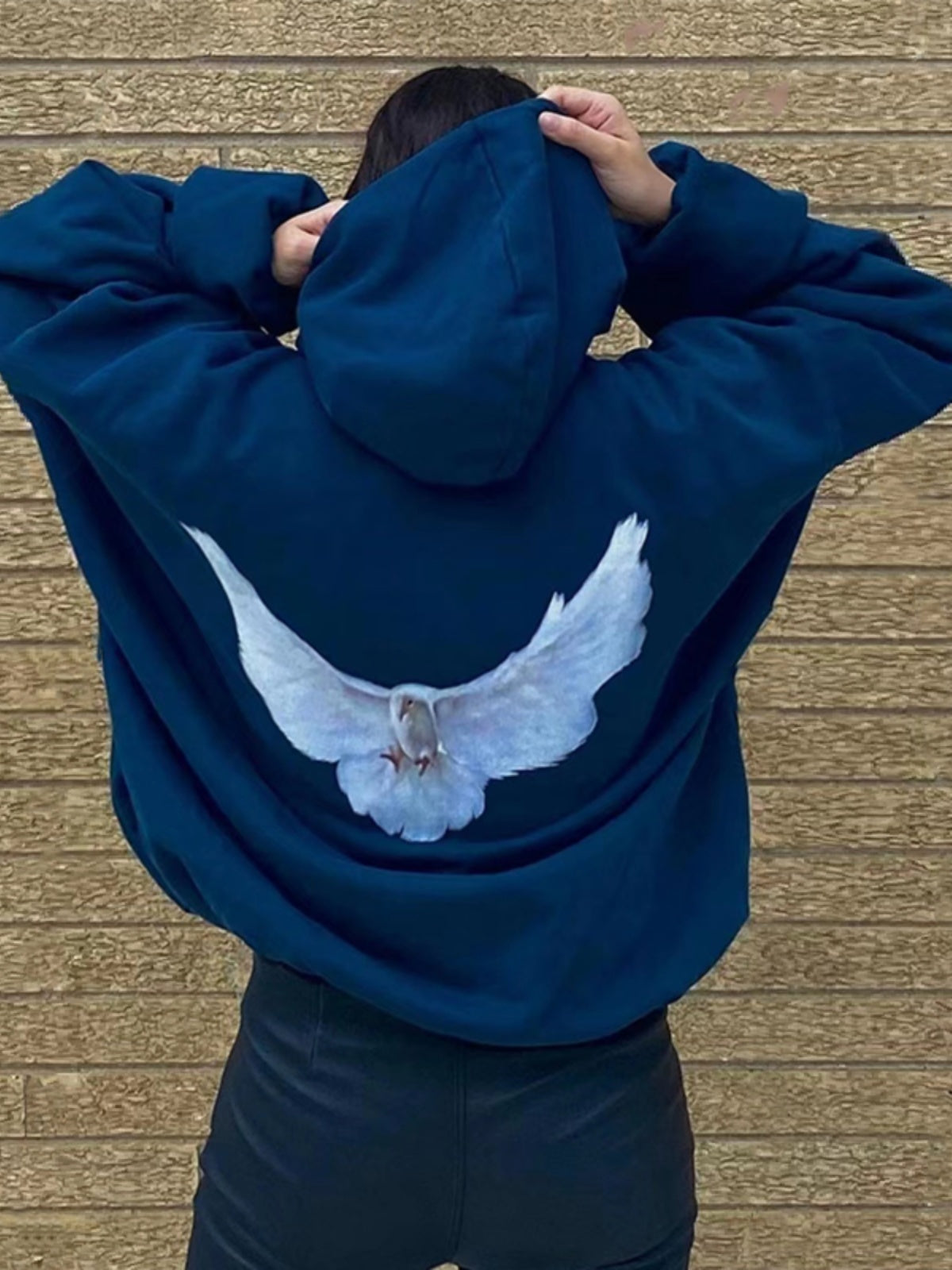 Kanye YEEZY X Peace Dove X GAP Triple Collaboration Retro Heavyweight Loose Hoodie Sweatshirt