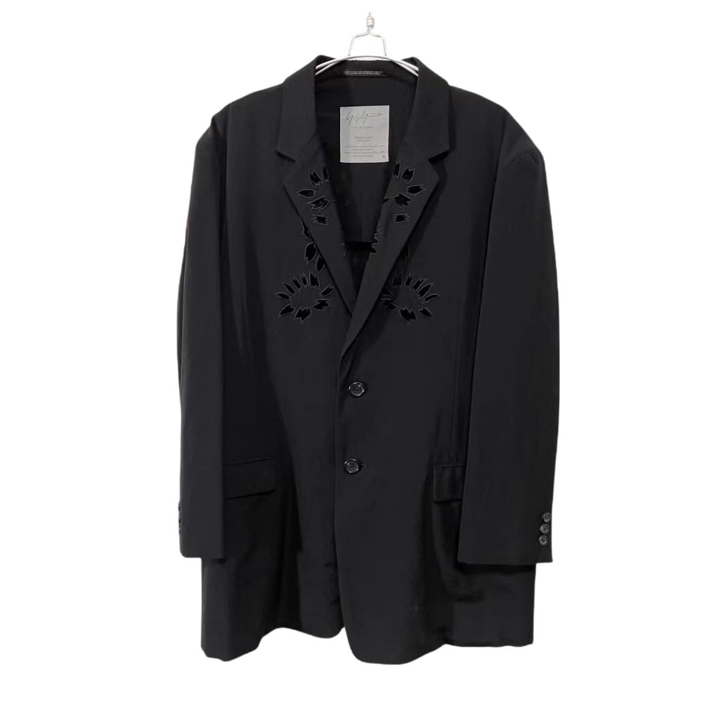 Yohji Yamamoto Archive Masterpiece 'Flowers and Youth' Sakura Cutout Wool Blazer