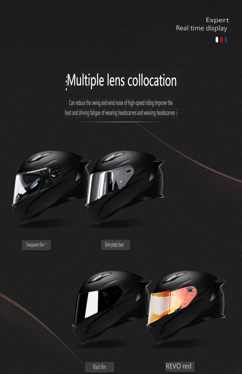 Dark Knight HNJ Motorcycle Helmet / All-Season / Bluetooth /3C DOT ECE