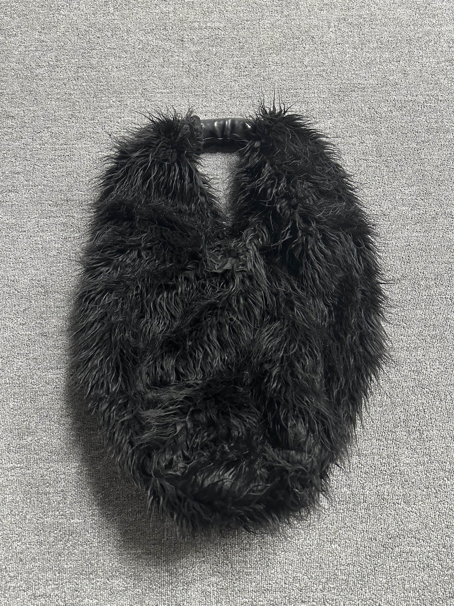 Our Legacy Faux Shearling Shoulder Bag - Oversized Furry Tote Faux Fur Crossbody