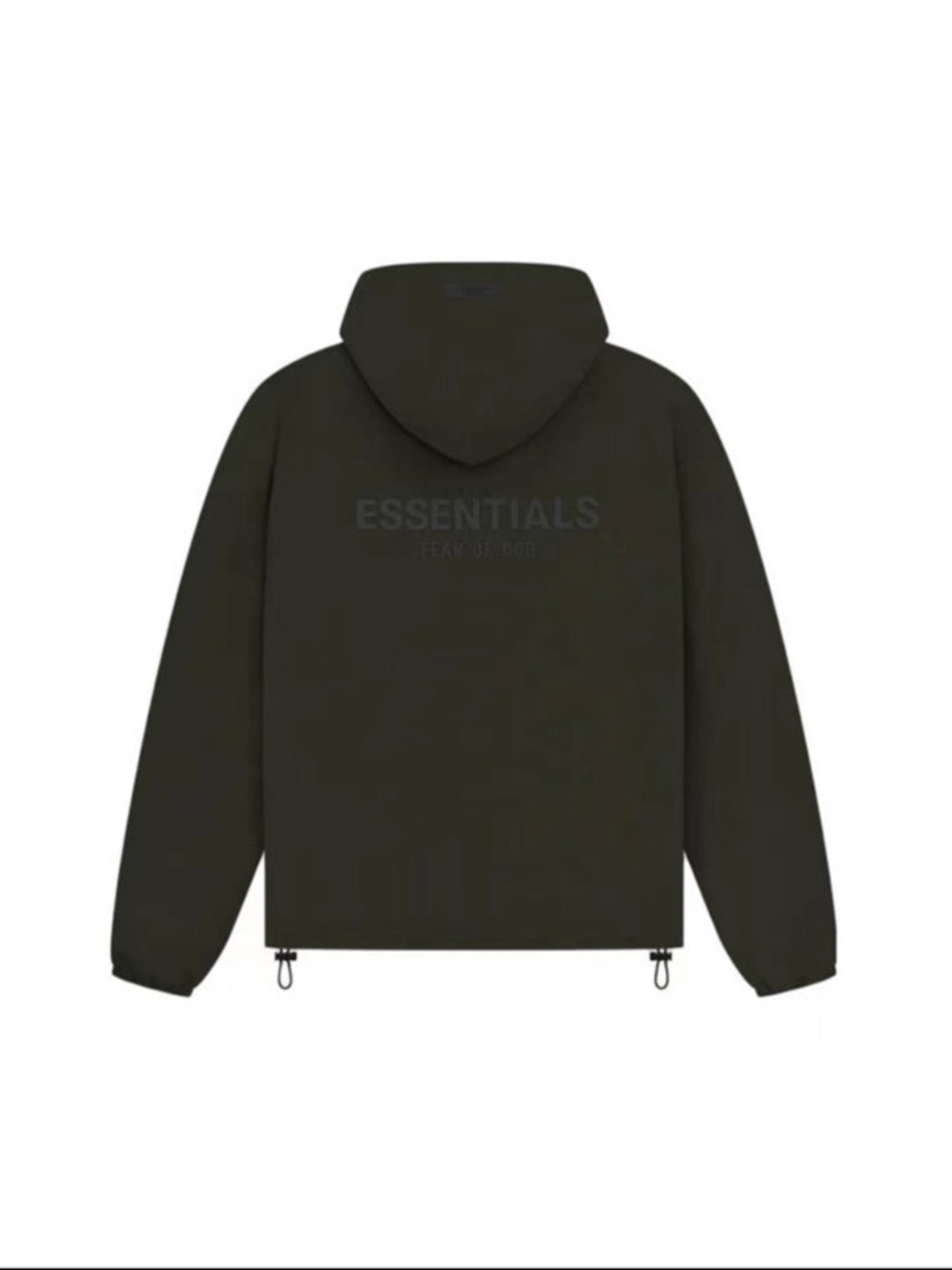 Self-made FOG Essentials Down Jacket Fear of God Zip-Up Hooded Puffer Coat