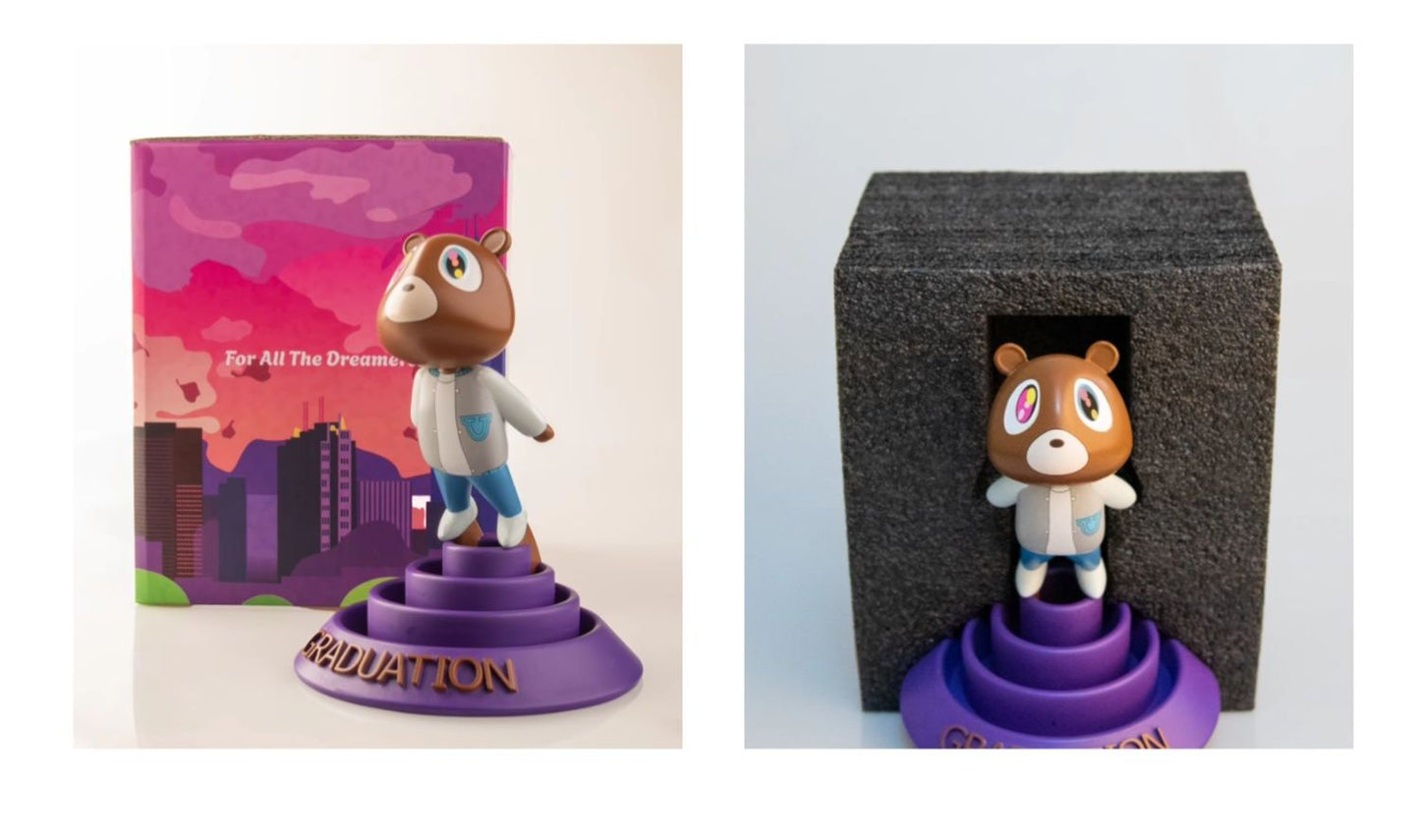 Kanye Dropout Bear Graduation Edition – Trendy Collectible Art Toy Gift Decor