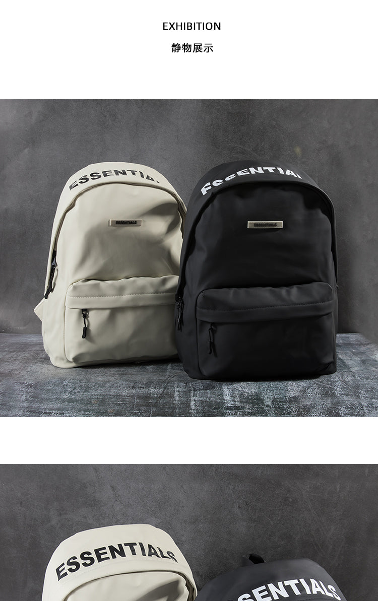 Fear of God Essentials Waterproof Nylon Backpack College School Travel Sport Bag