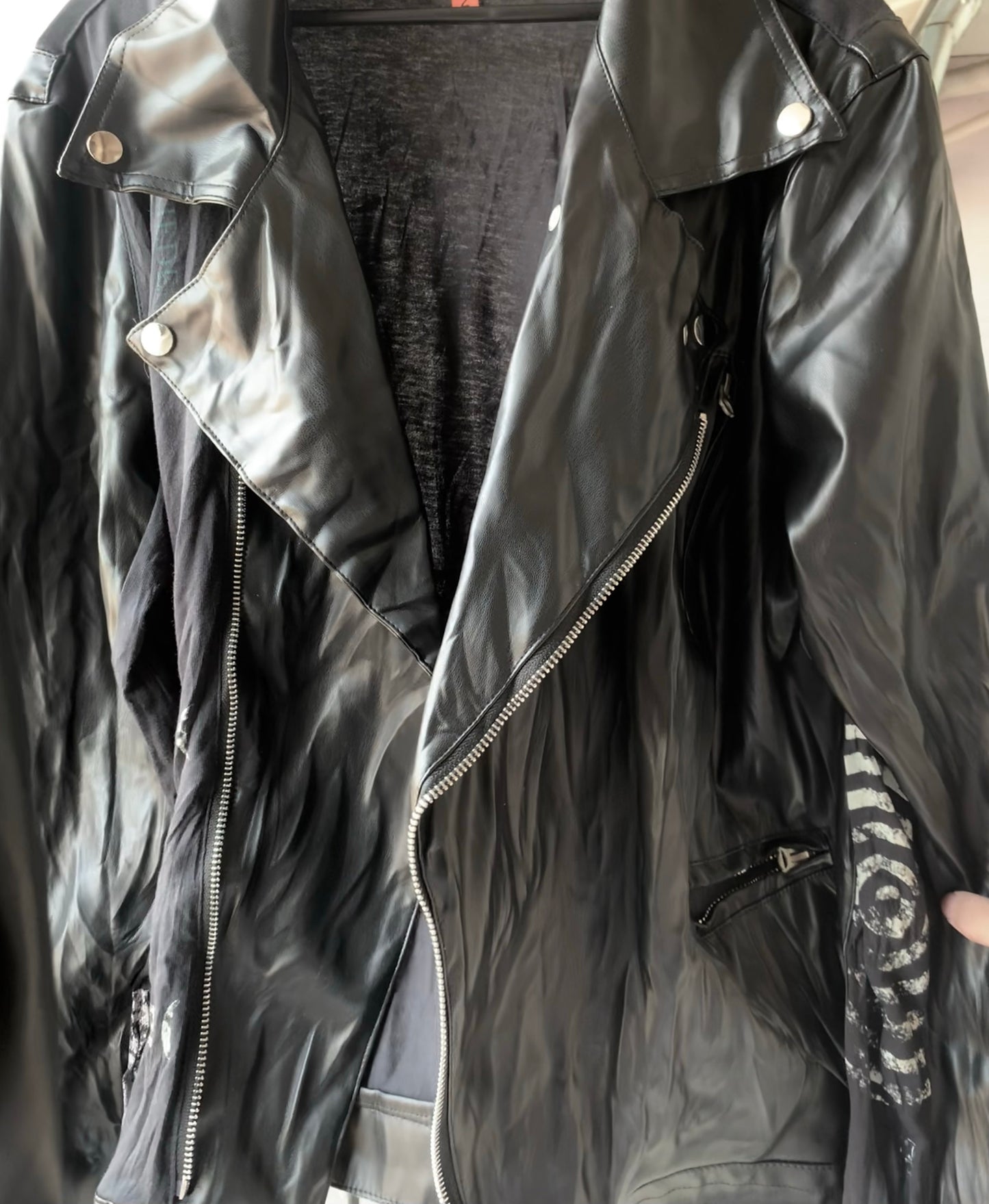 Donclickin undercover 06SS Leather Biker Jacket – Vintage Punk High-Street Zip