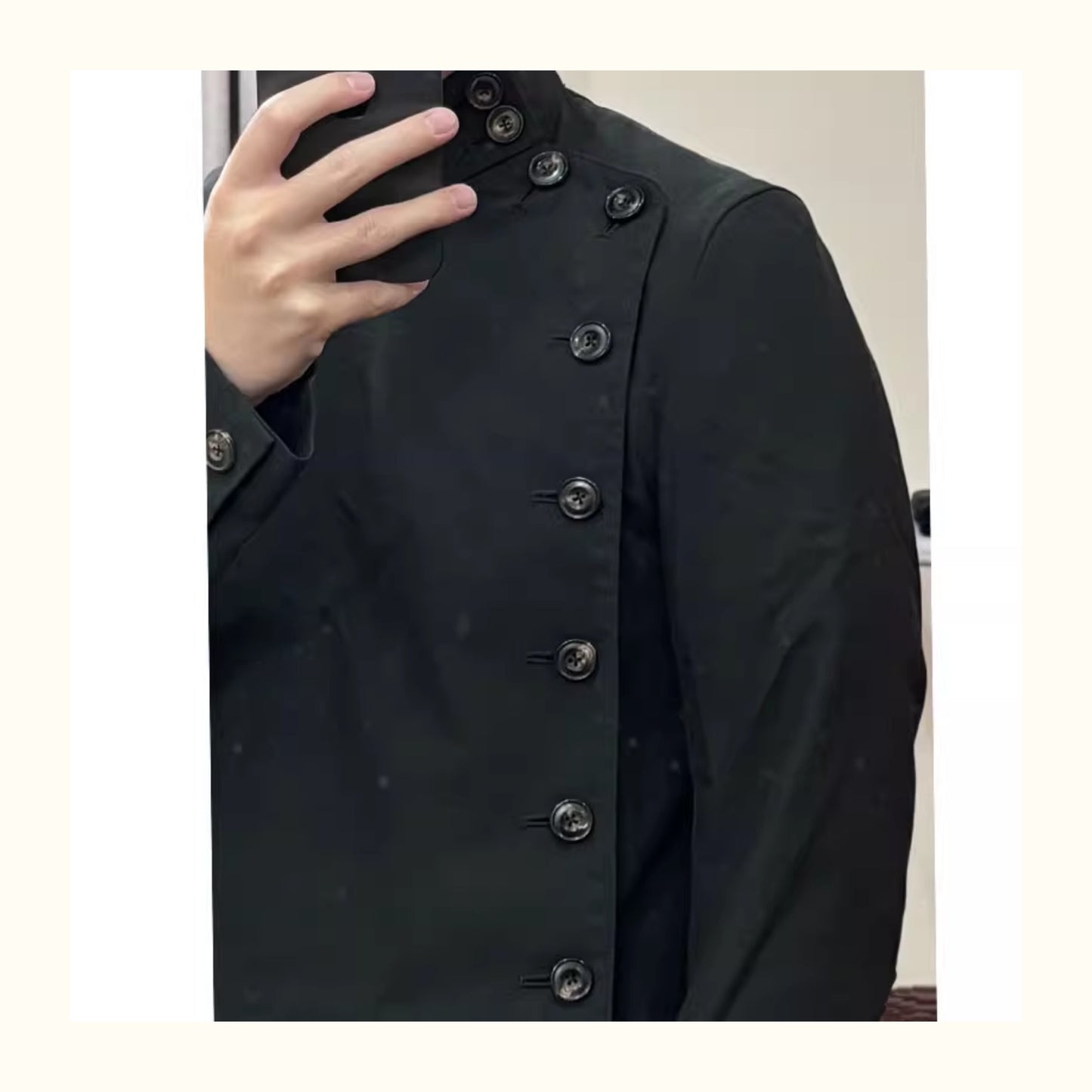 Self-made Takahiro Miyashita Number (N)ine 17SS Tailored Button Fencing Jacket