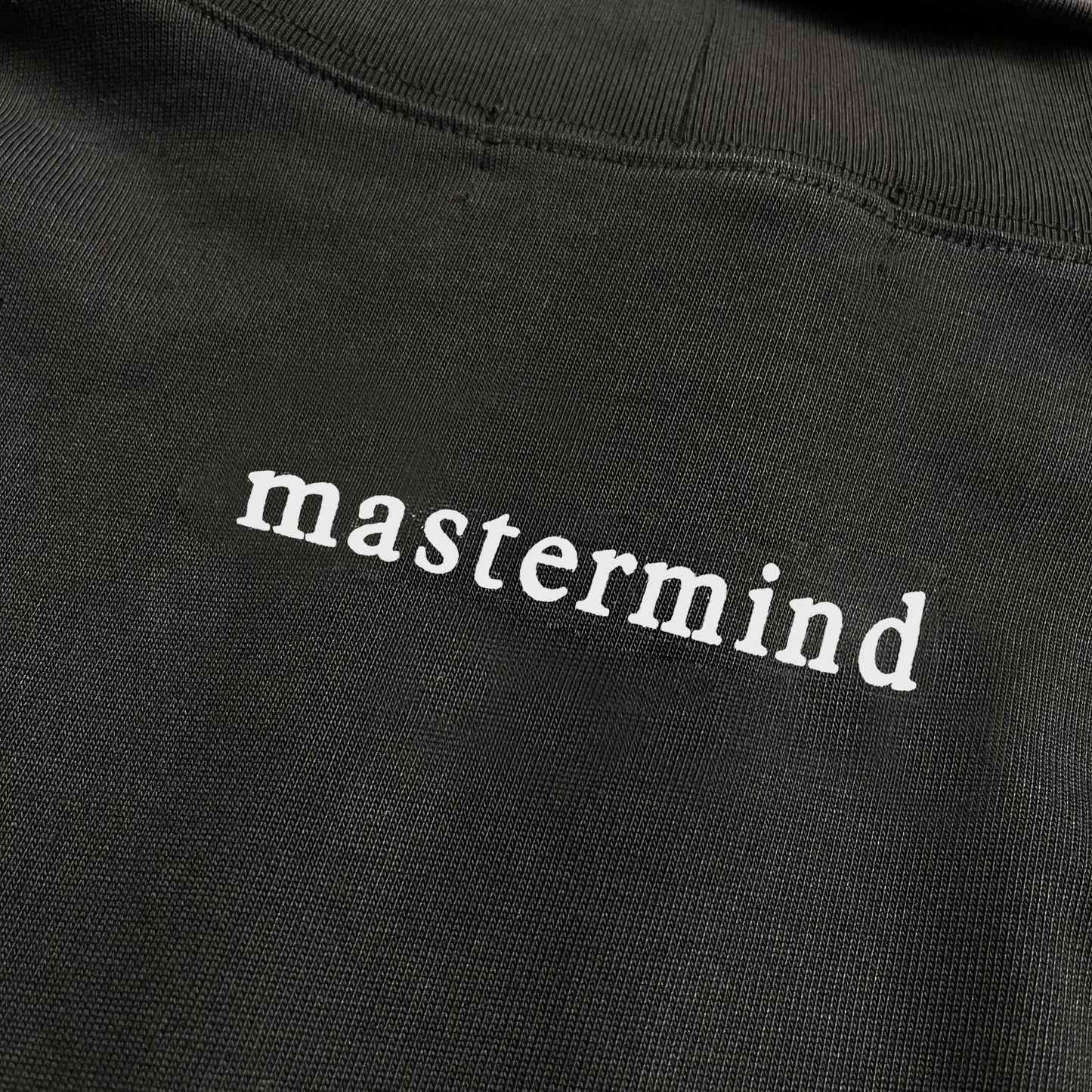 Mastermind Skull Heavyweight Black Cotton T-Shirt – High-Neck Loose Essential