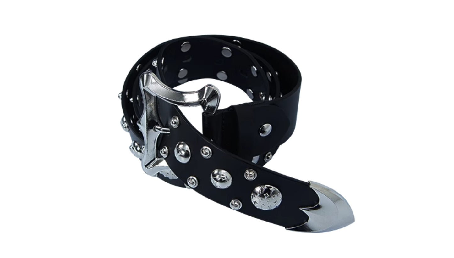 Thug Club Studded Dragon Bone Design Punk Leather Belt – Jay Park Edition