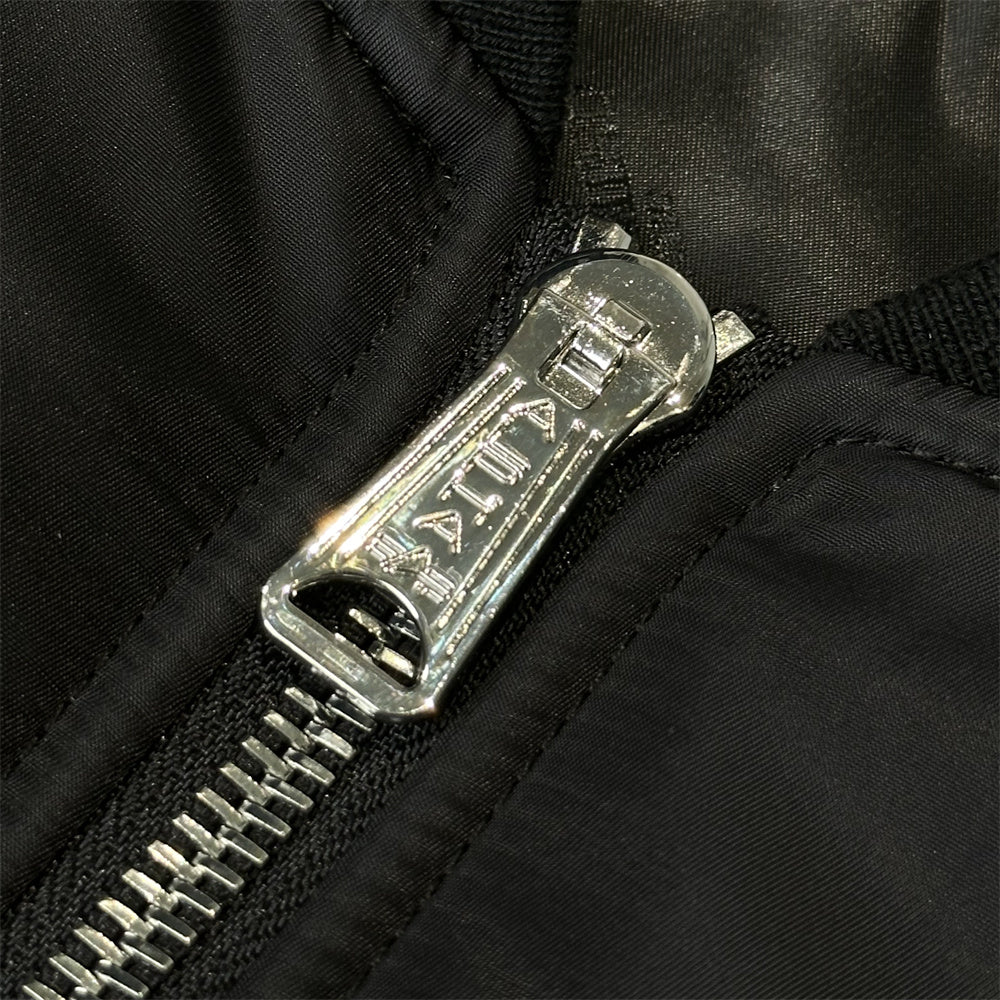MMJ FW24 Heavyweight Padded Flight Bomber - Mastermind Black Military Jackets