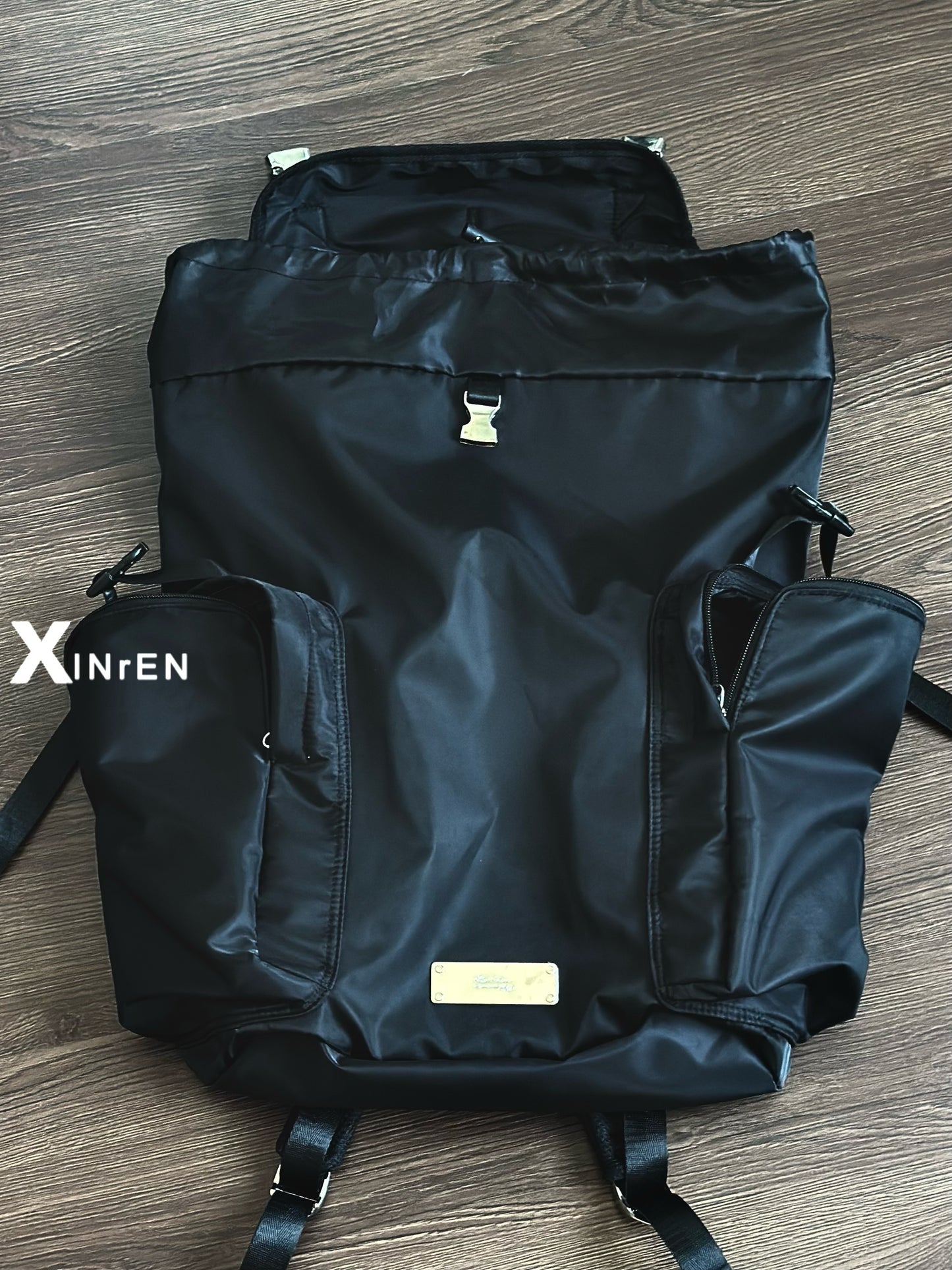 XINrEN Limited Edition Undercover Classic Nylon Parachute Backpack - Black