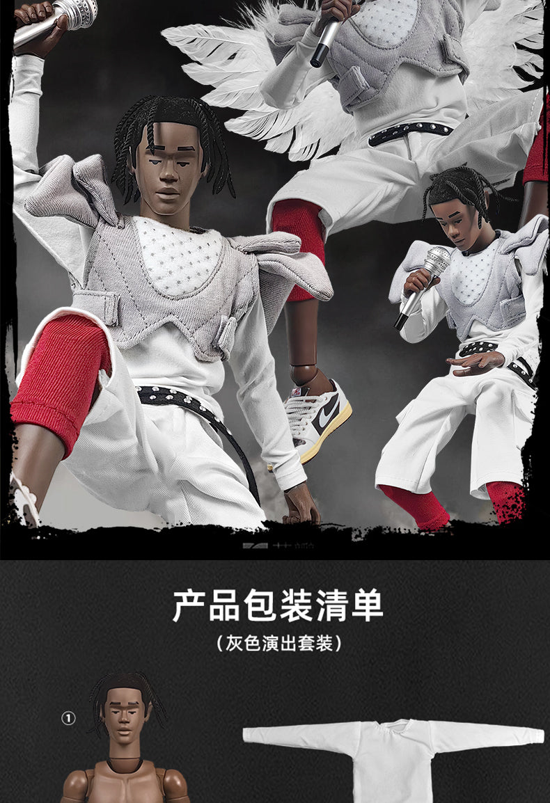 Remake 1/6 Scale Travis Scott Action Figure - Collectible Gift Set