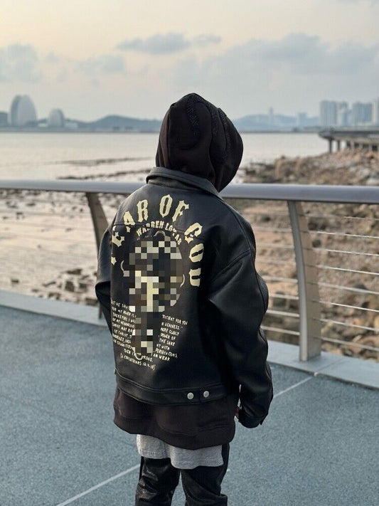 Fear of God 5th Season Christmas Limited Edition Cowhide Cross Leather Jacket