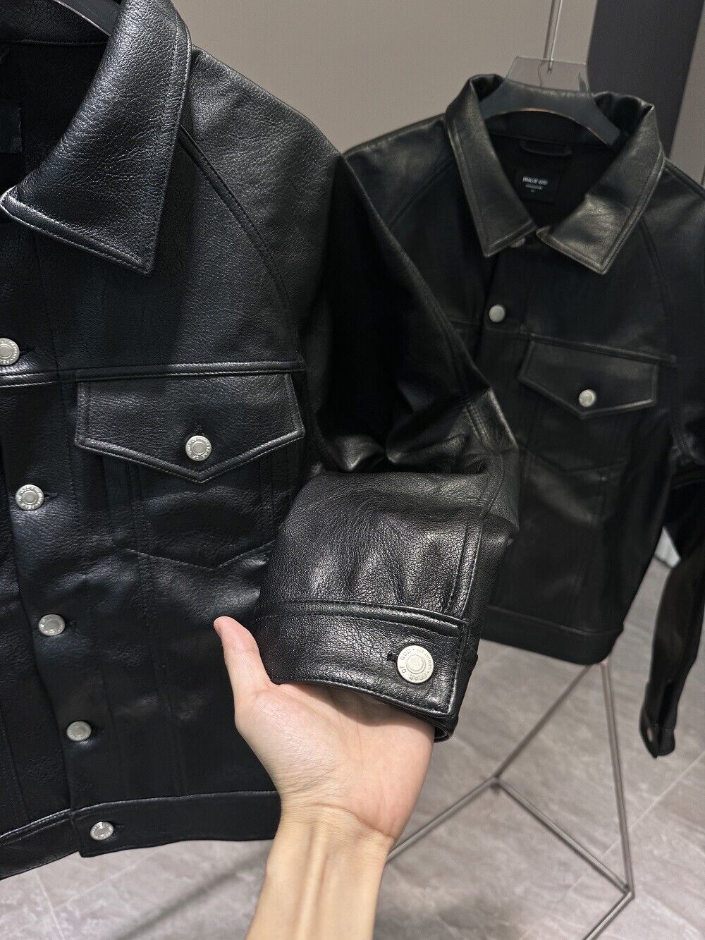 Fear of God 5th Season Christmas Limited Edition Cowhide Cross Leather Jacket