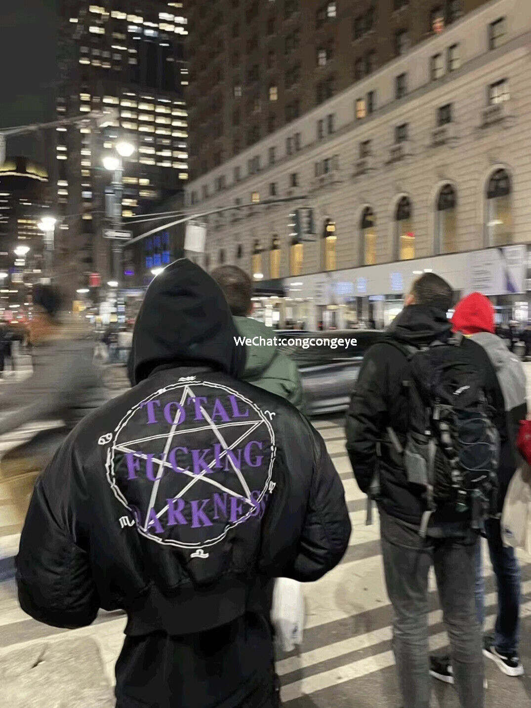 Self-Made VETEMENTS Embroidered Pentagram Magic Array Bomber Hooded Loose Jacket