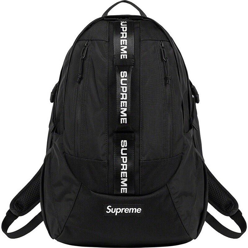 Self-Made Supreme 22FW Waterproof Nylon Backpack Unisex Bookbag Travel Gym Bag