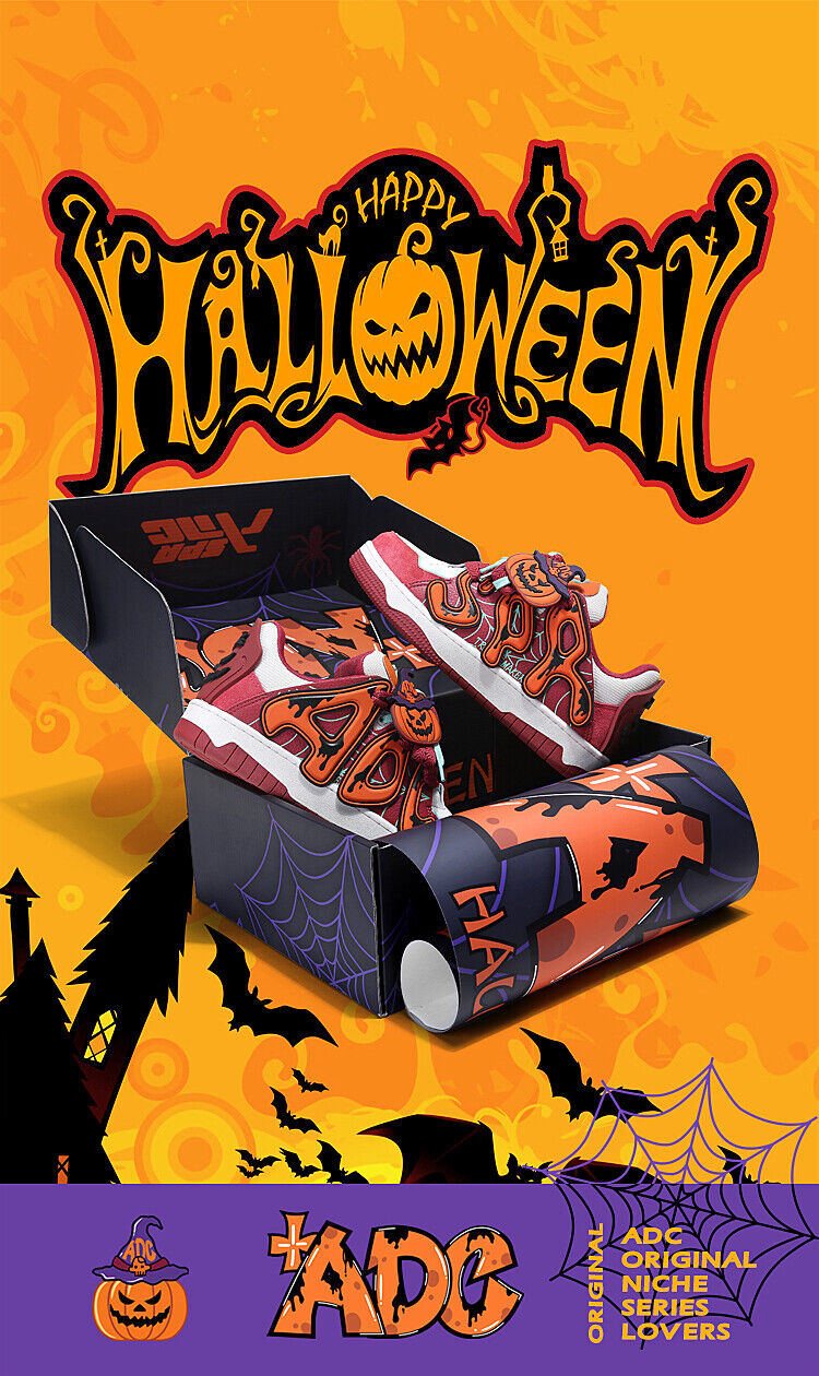 ADC Da Vinci Halloween Series/Pumpkin Accessories Original Unisex Sneaker Shoes