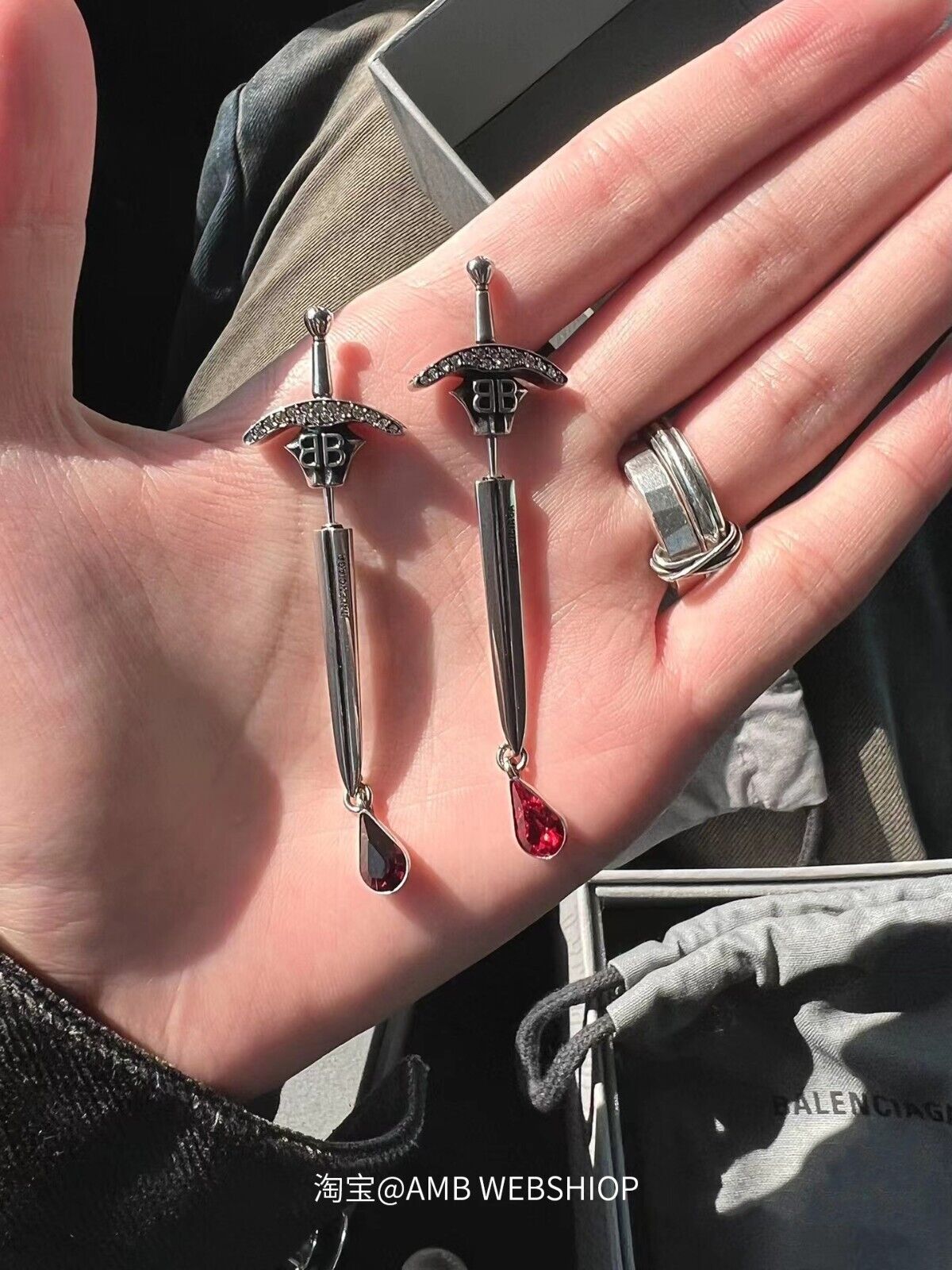 Exclusive Sword Earrings: 925 Sterling Silver / Balanciga Style /All Genders