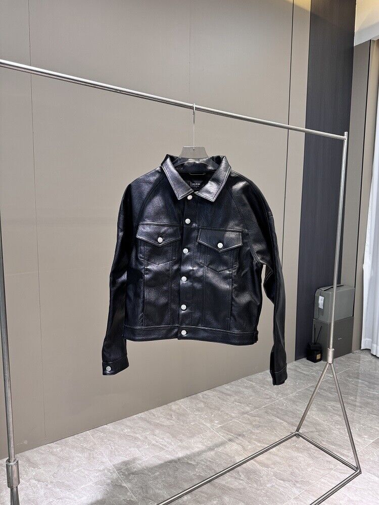 Fear of God 5th Season Christmas Limited Edition Cowhide Cross Leather Jacket