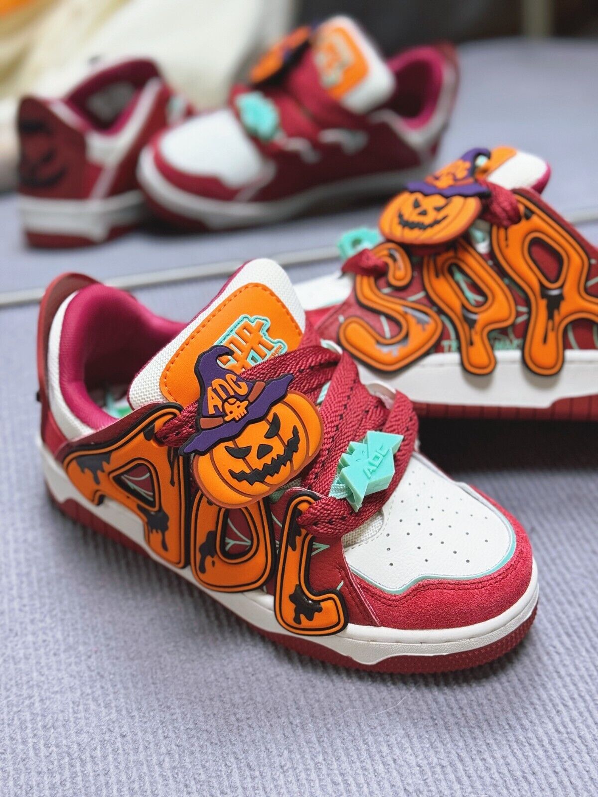 ADC Da Vinci Halloween Series/Pumpkin Accessories Original Unisex Sneaker Shoes