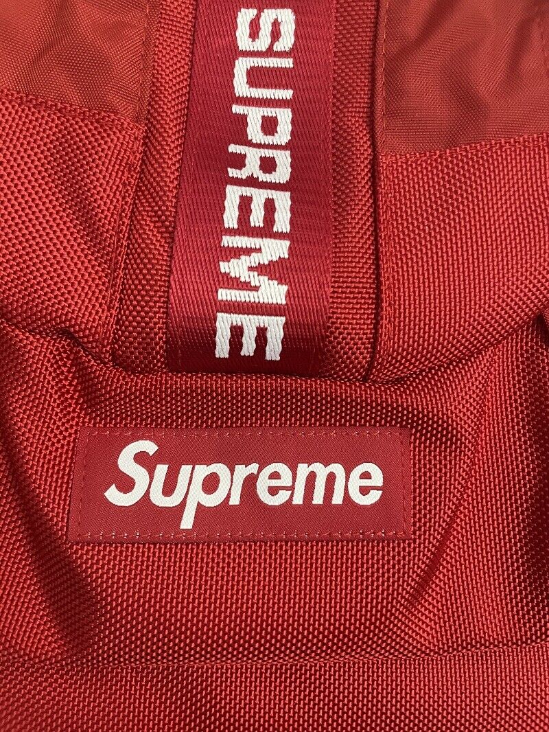 Self-Made Supreme 22FW Waterproof Nylon Backpack Unisex Bookbag Travel Gym Bag