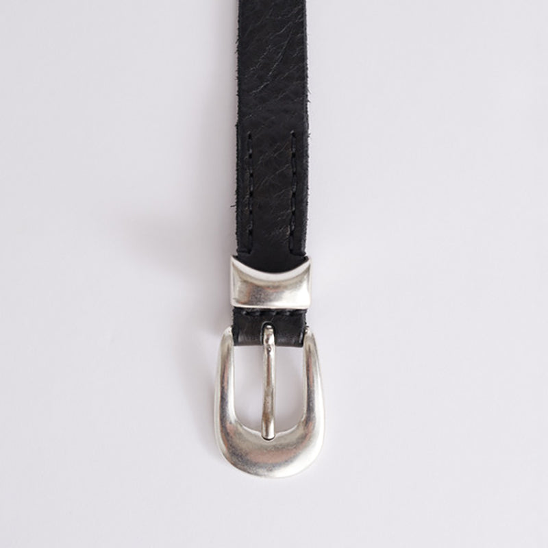 Self-made Our Legacy Vintage Commute Belt Calfskin Leather Metal Buckle