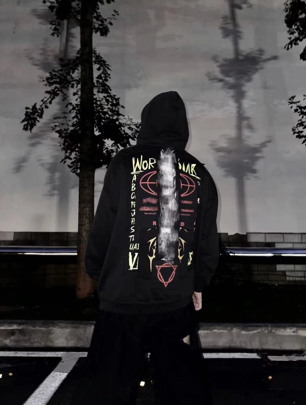 Self-made Vetements Adone Hardcore Embroidered Patch Hoodie Heavyweight Playboi