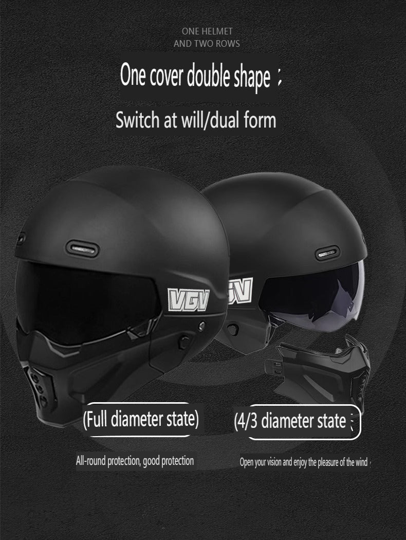 Shadow Scorpion -Motorcycle Full Face Helmet Harley Cruiser Bike Class A 3C DOT