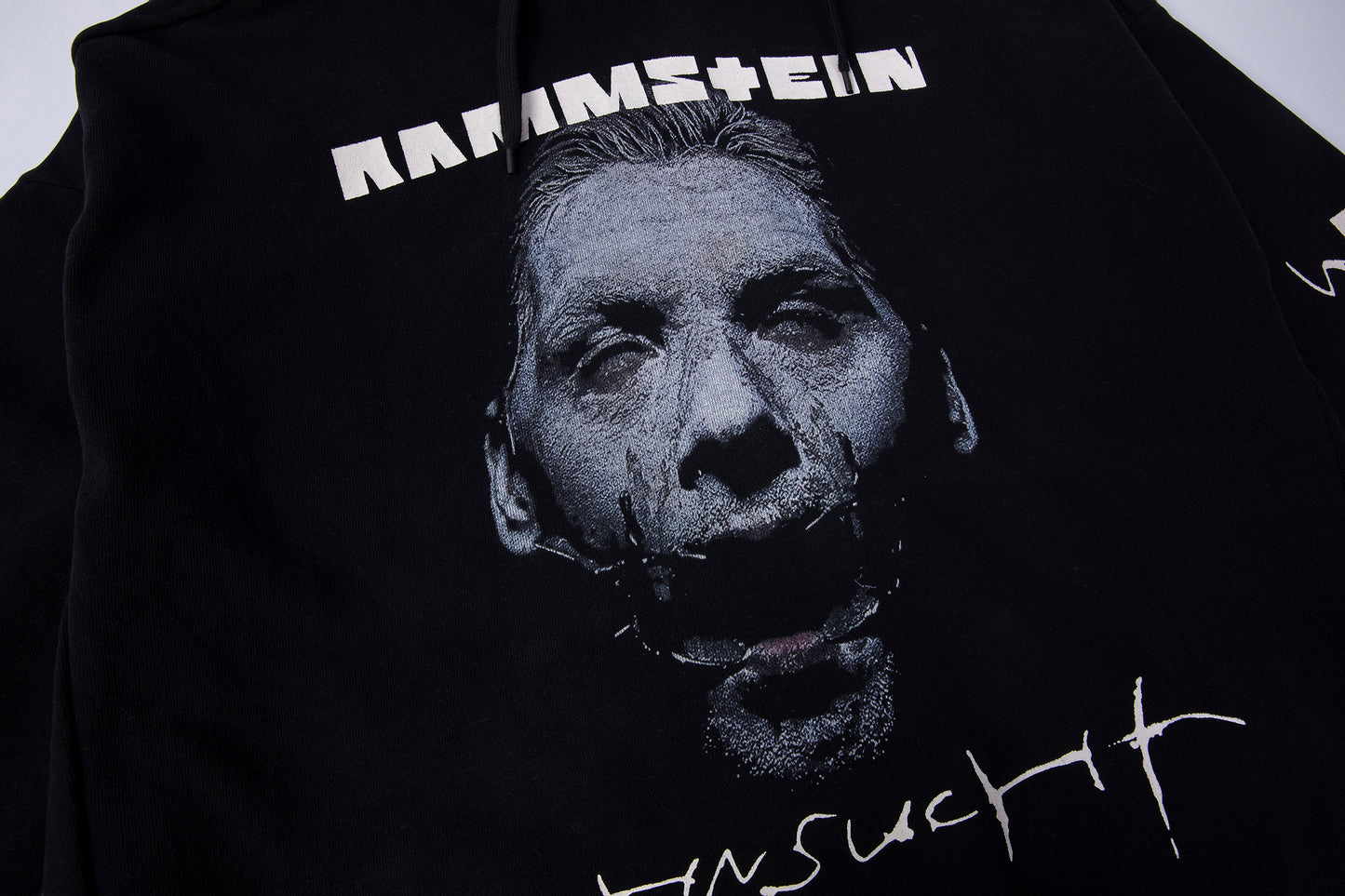 Self-made German Rammstein Vetement VTM Black Dark Punk Oversized Hoodie Jacket