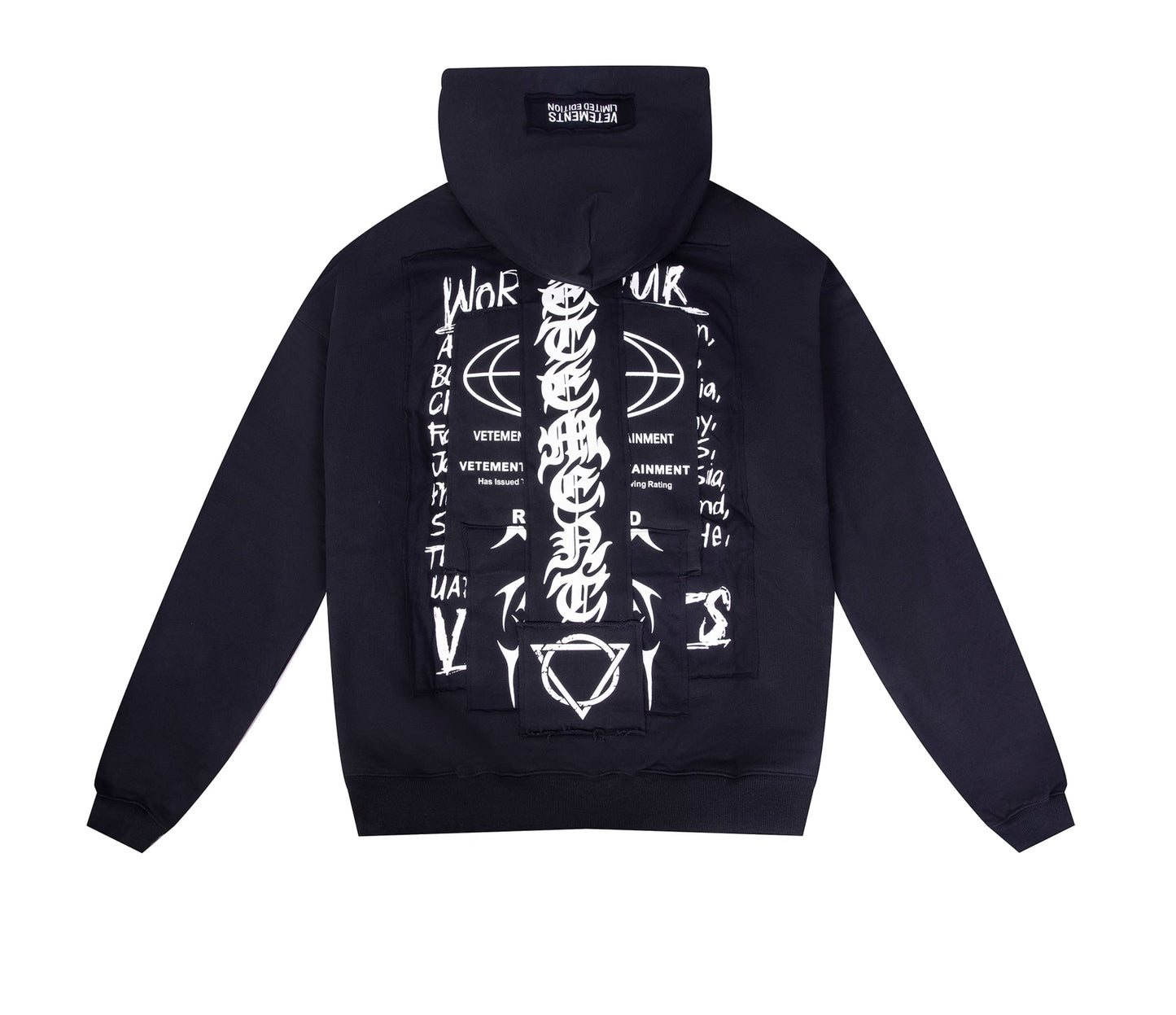 VTM Adone Hardcore Oversized Heavyweight Patch Hoodie - Playboi Carti Edition