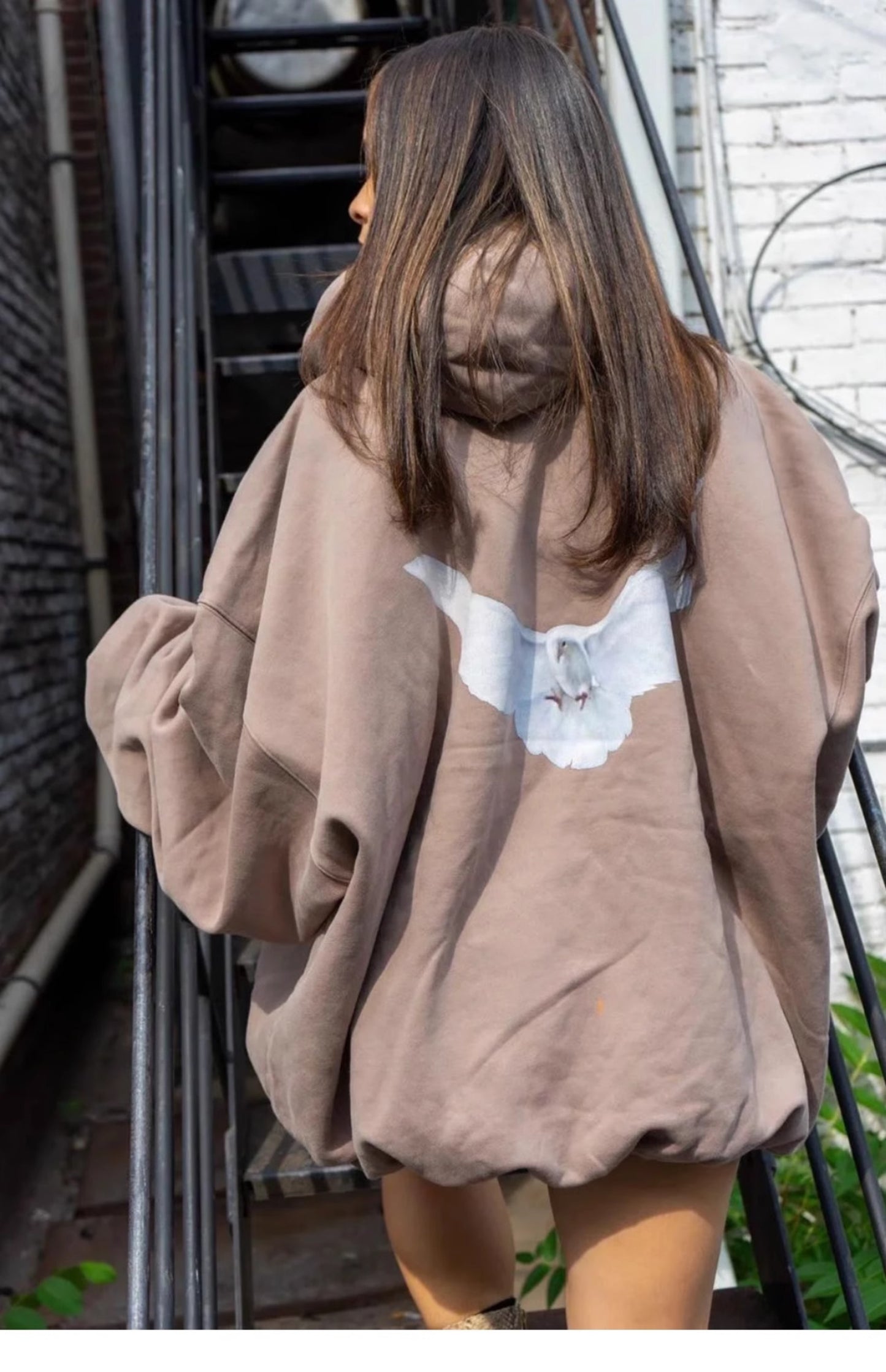 Kanye X Peace Dove X GAP Triple Collaboration Heavyweight Loose Hoodie Sweatshirt