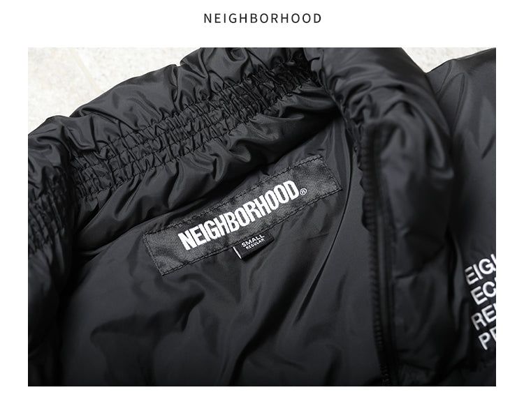 Self-made NEIGHBORHOOD Jacket Embroidered Casual Down Long-Sleeve 90% Down Coats