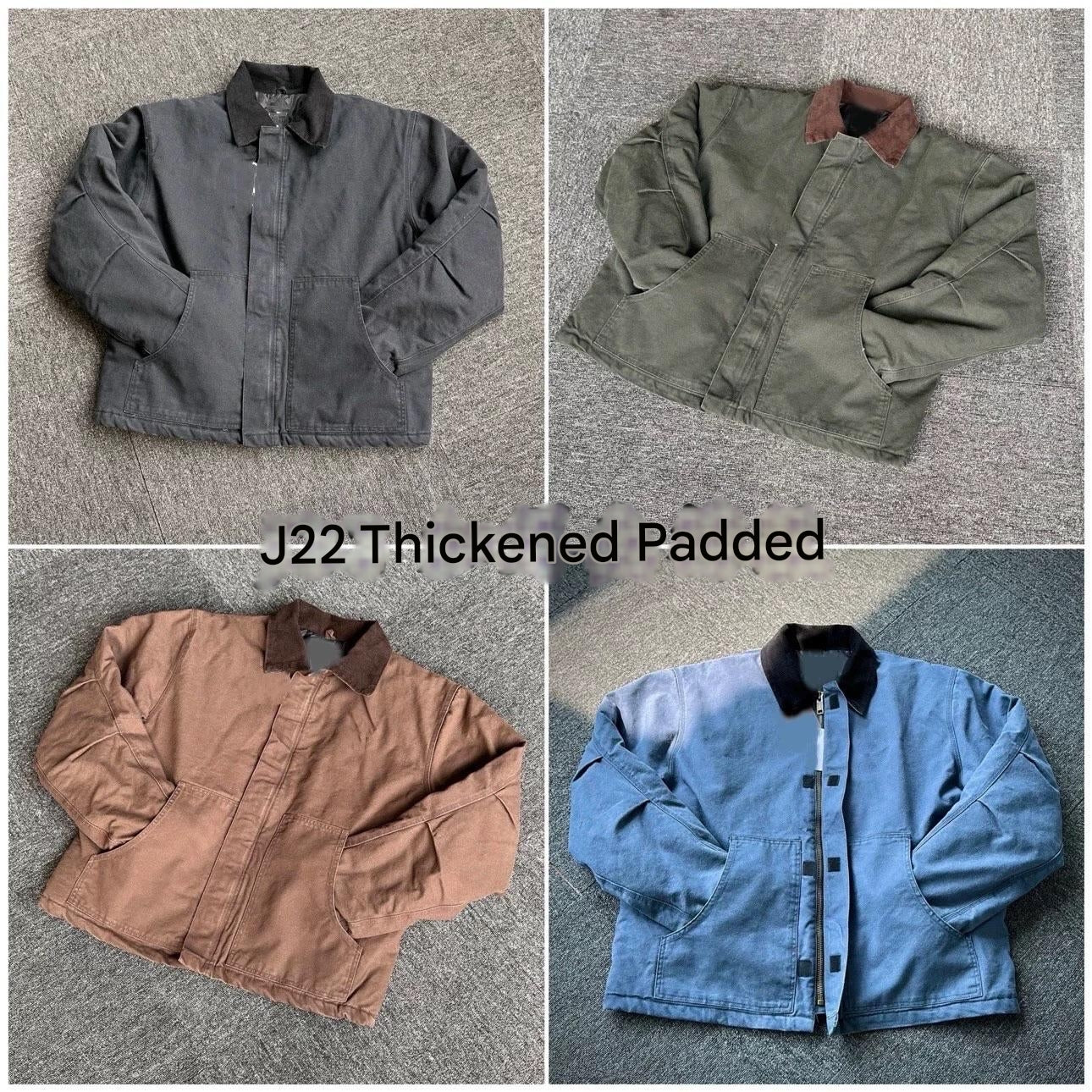 Self-made Carhartt J97 Detroit Jacket Vintage Canvas J22 Cleanfit Cotton Coat