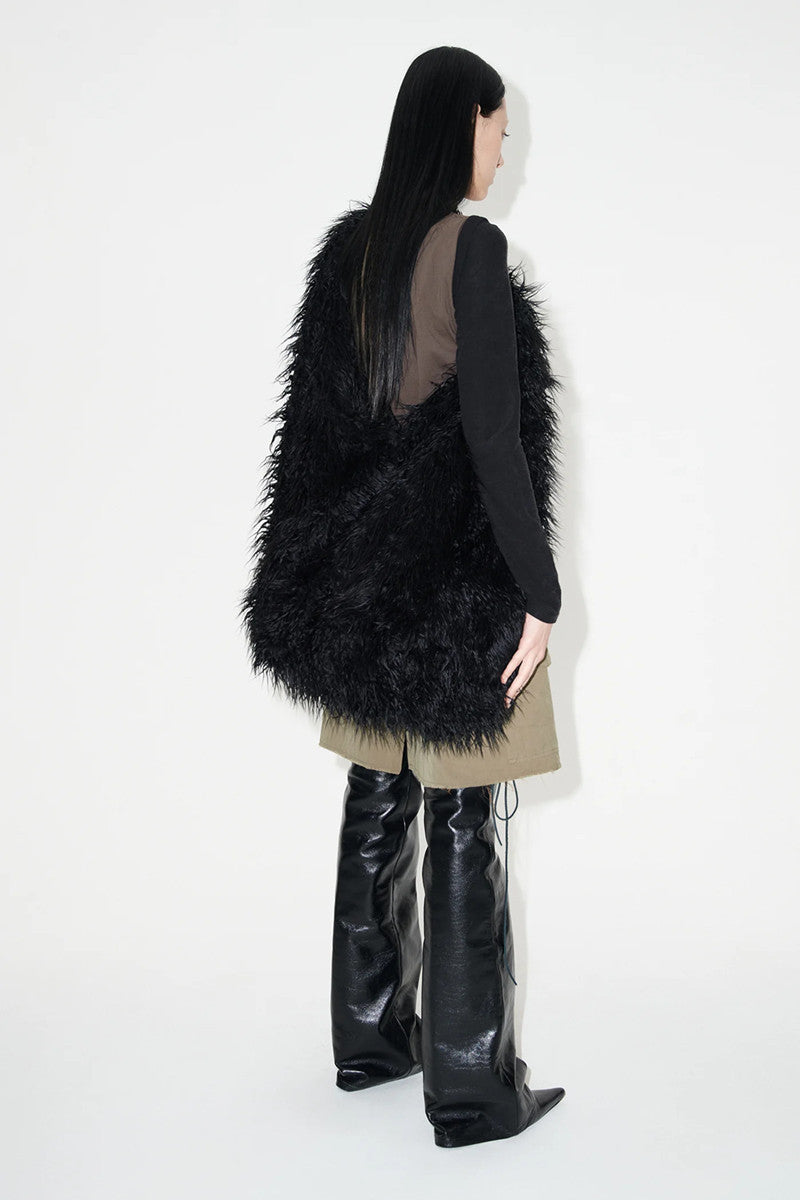 Our Legacy Faux Shearling Shoulder Bag - Oversized Furry Tote Faux Fur Crossbody