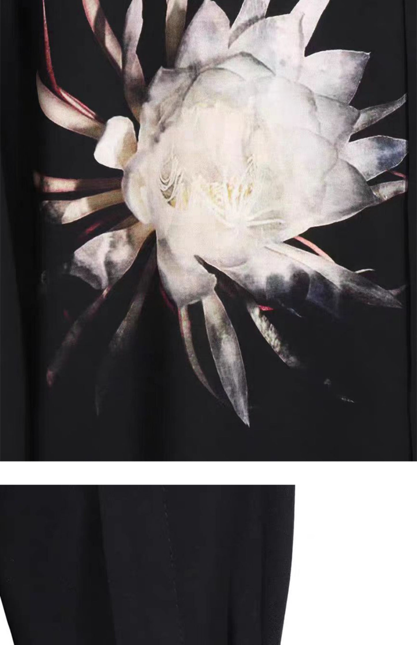 Donclickin Yohji Yamamoto Floral Print "Queen of the Night" Shirt Long Sleeve