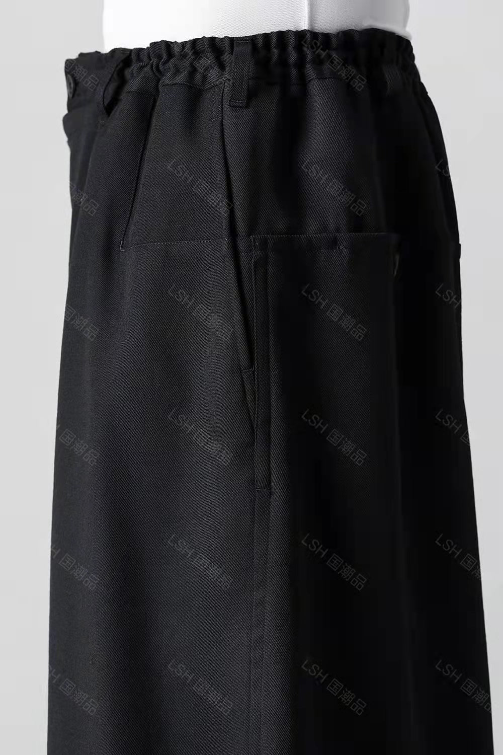 24SS Yohji Yamamoto Double-Layer Skirt Pants – Lightweight Wrinkle-Resistant