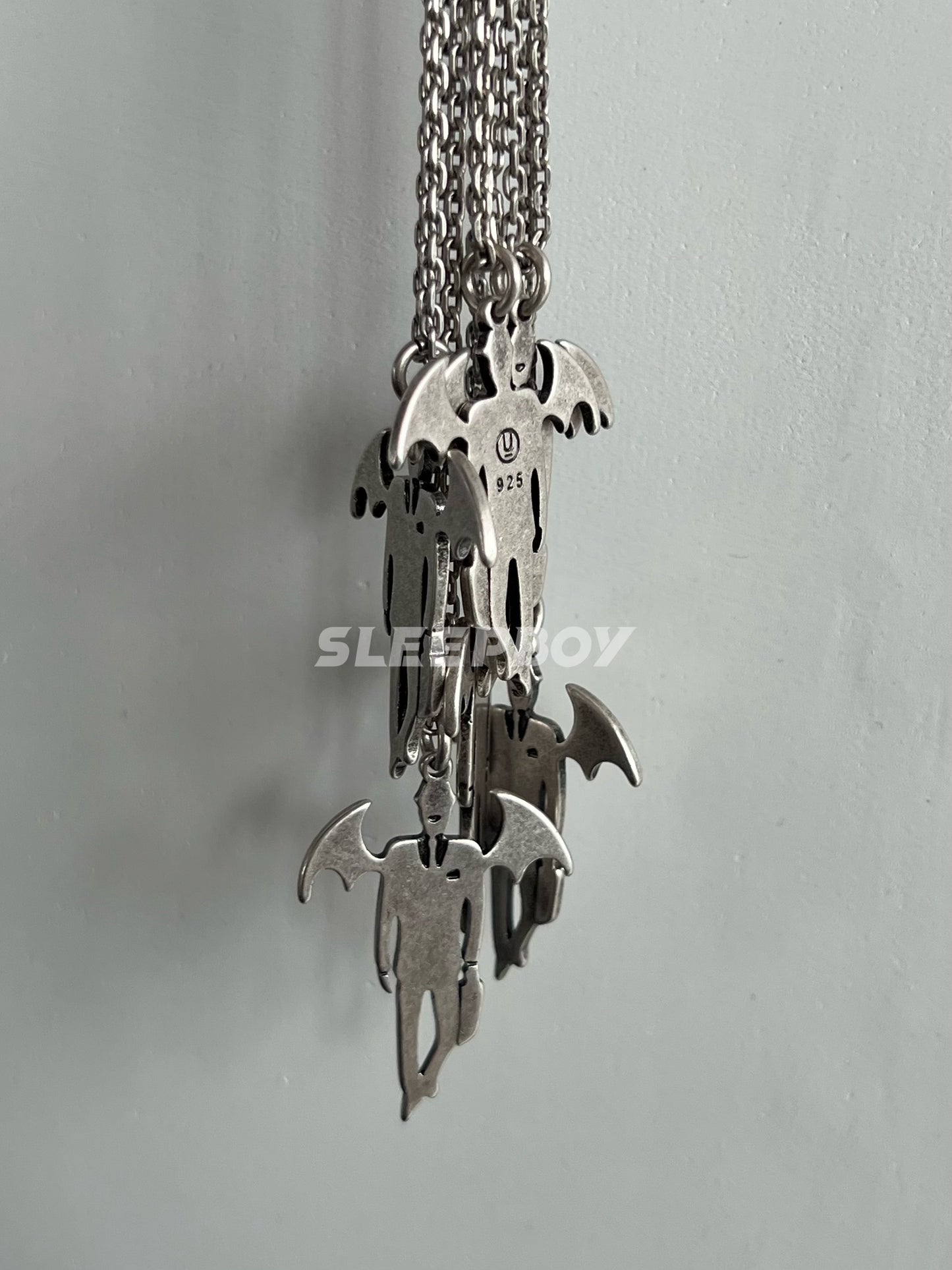 Self-made UNDERCOVER AW02 'Vampire' Pendant Necklace - 925 Silver Demon Talisman